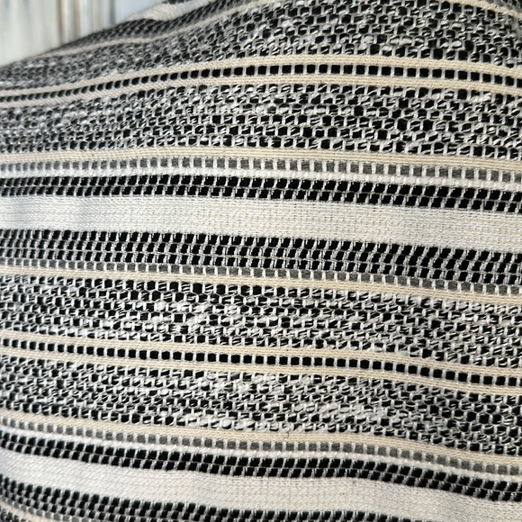 Jasper Cotton Wool Blend Stripe Tweed Raw Edged Lapels Corporate Jacket Size S - Picture 13 of 13